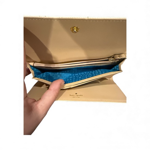 Kate Spade Black and White Striped Wallet - Picture 6 of 6